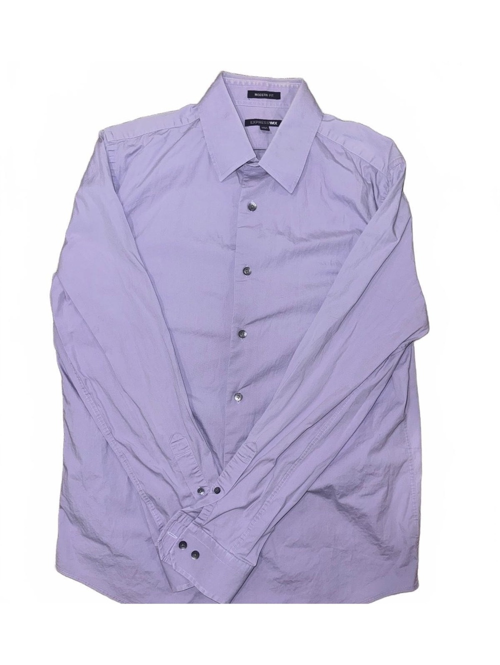 Men’s Express purple button up shirt Size Medium